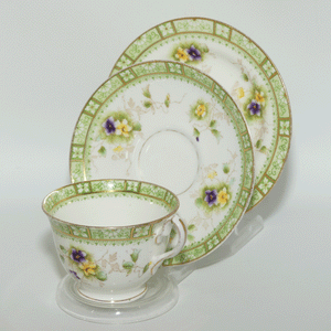 English Floral Bone China trio for John W. Randall Queen Street Brisbane