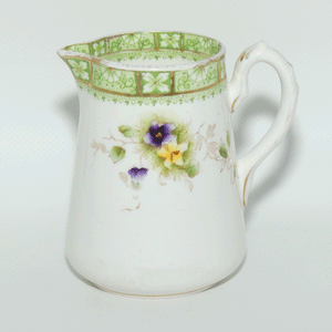 English Floral Bone China milk jug for John W. Randall Queen Street Brisbane