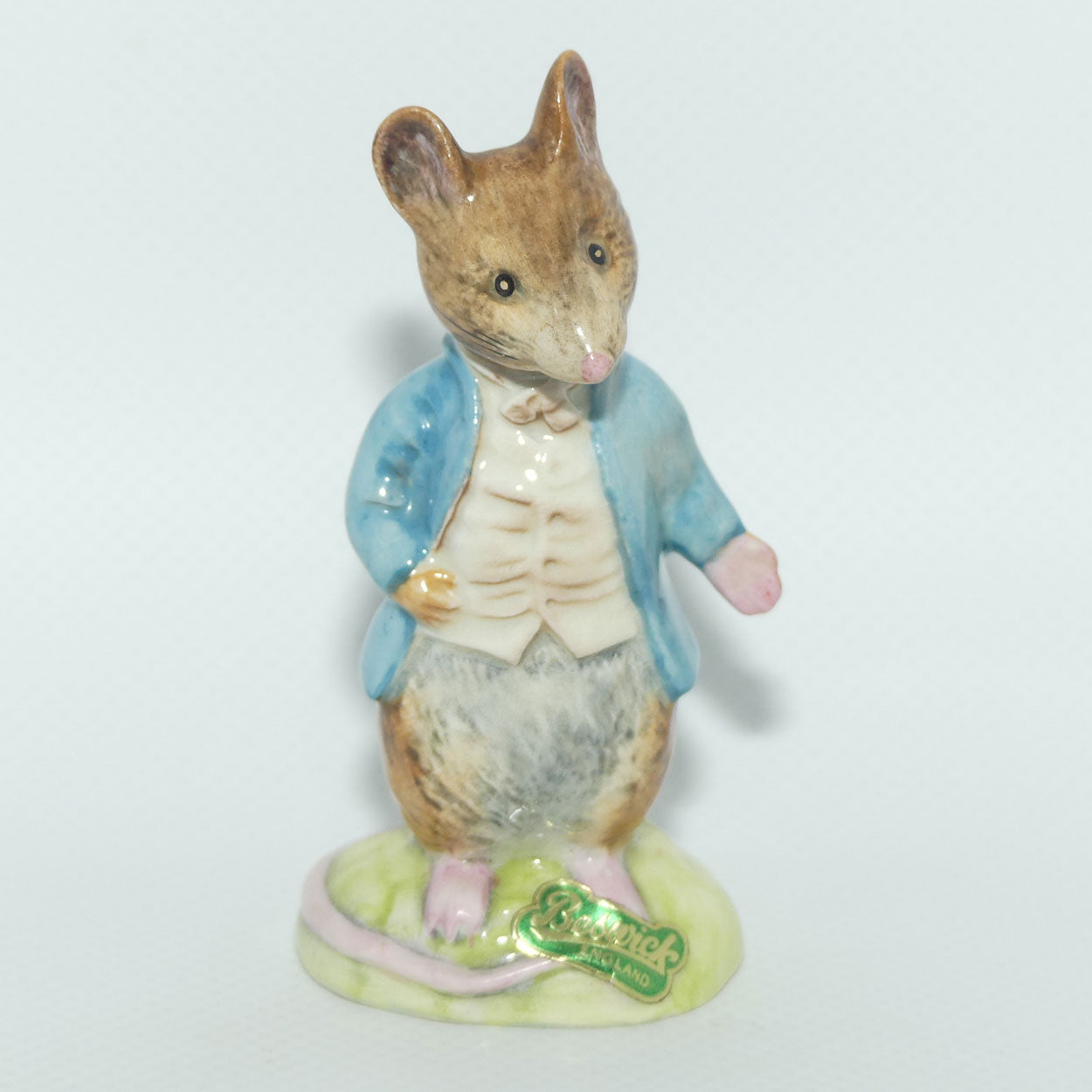 Beswick Beatrix Potter Johnny Town-Mouse | BP2a Gold Oval