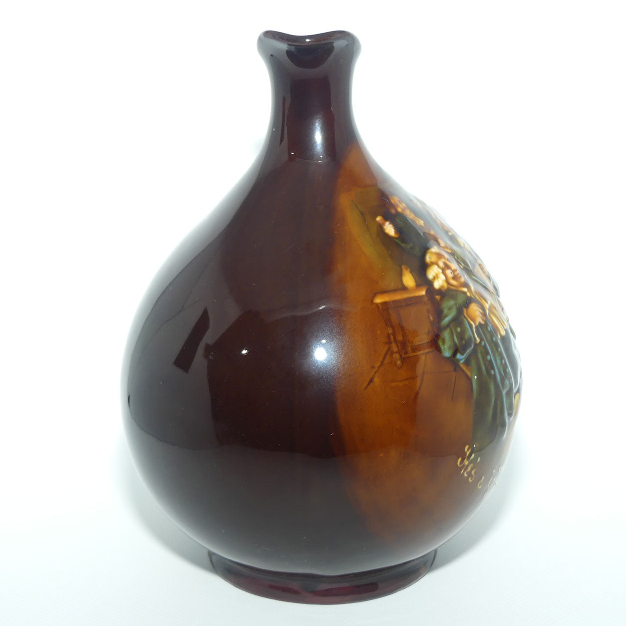 Royal Doulton Kingsware He's a Jolly Good Fellow flask