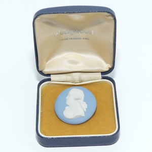 Wedgwood Jasper Jewellery | White on Pale Blue | Josiah Wedgwood brooch