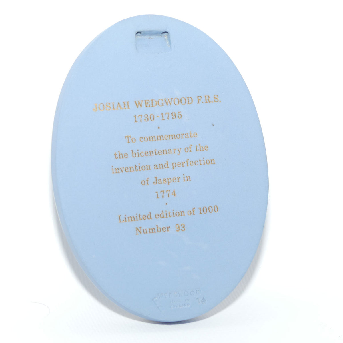 Wedgwood Jasper Portrait Medallion | Josiah Wedgwood