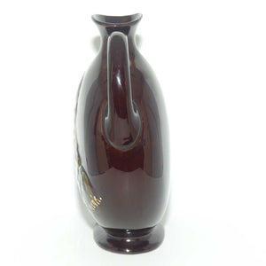 Royal Doulton Kingsware The Jovial Monk flat round flask | Dewars