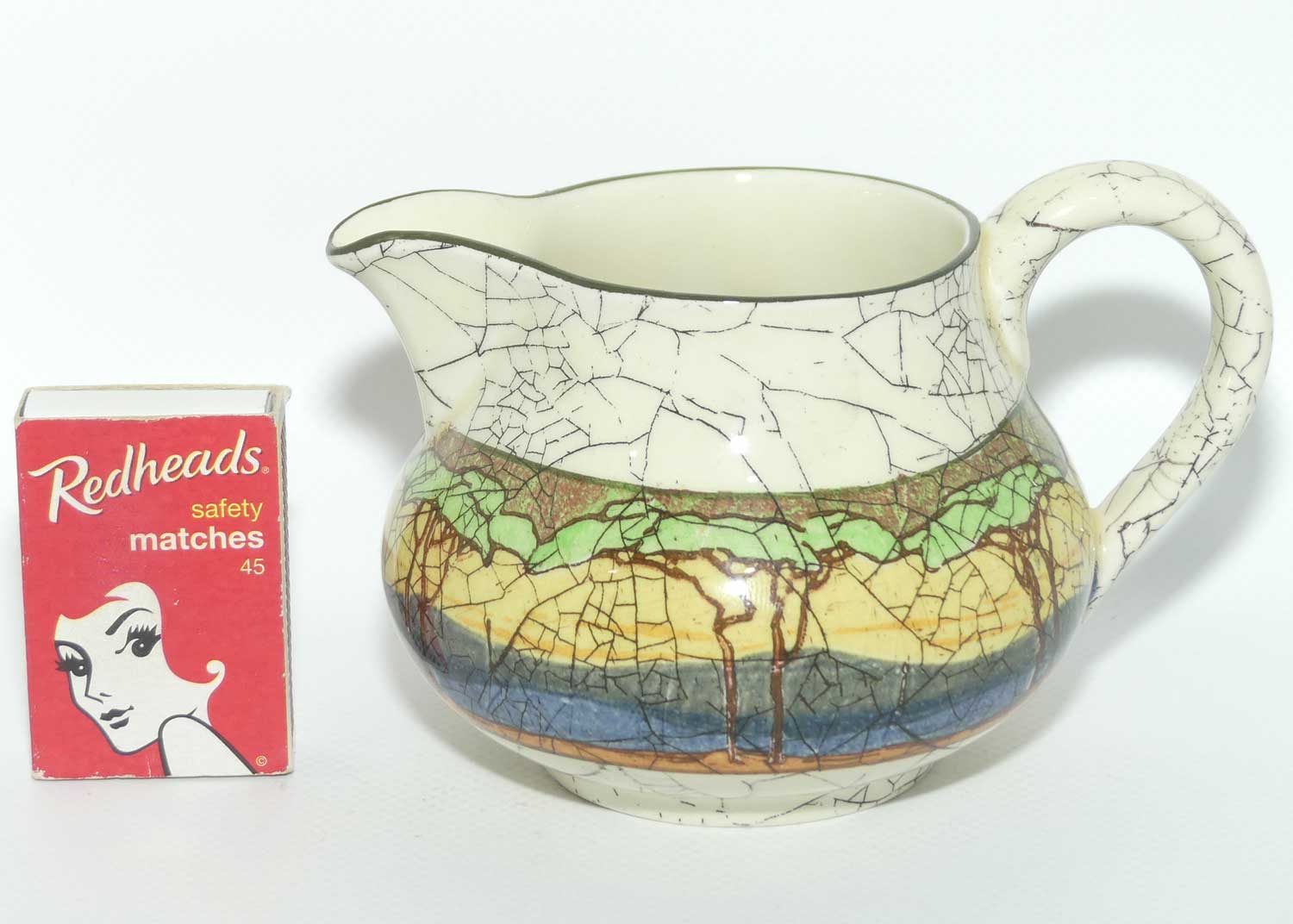 Royal Doulton Deadwood Crackle pattern Newlyn shape jug D3399