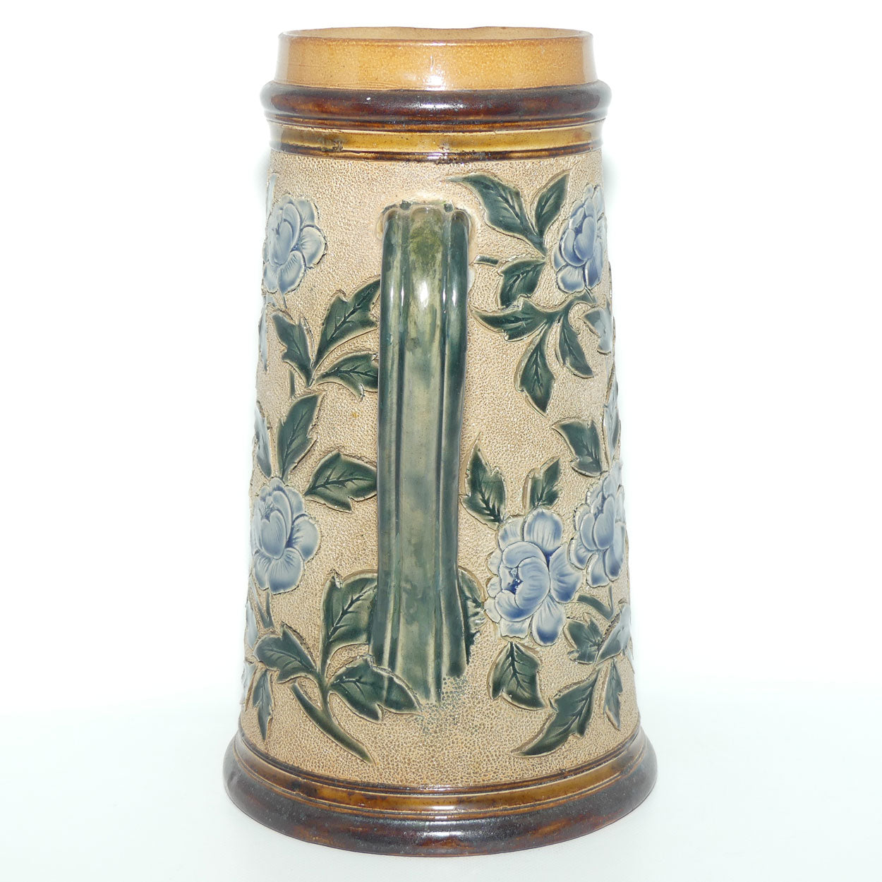 Doulton Lambeth stoneware Incised Foliate jug by George Tabor