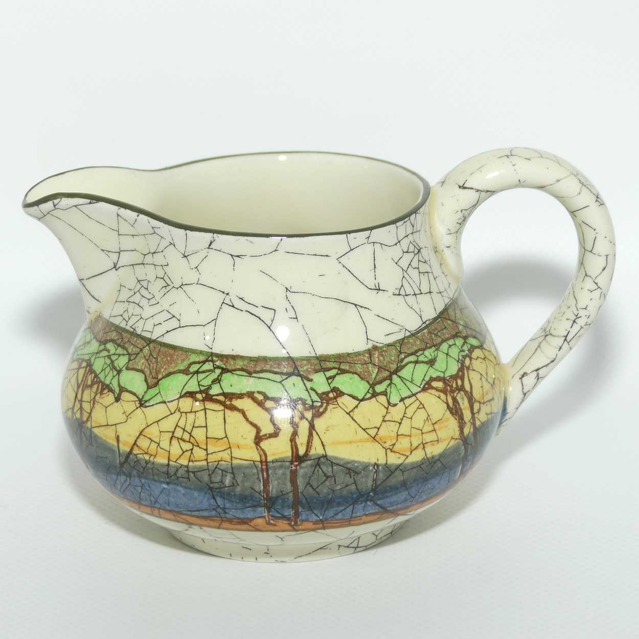 Royal Doulton Deadwood Crackle pattern Newlyn shape jug D3399