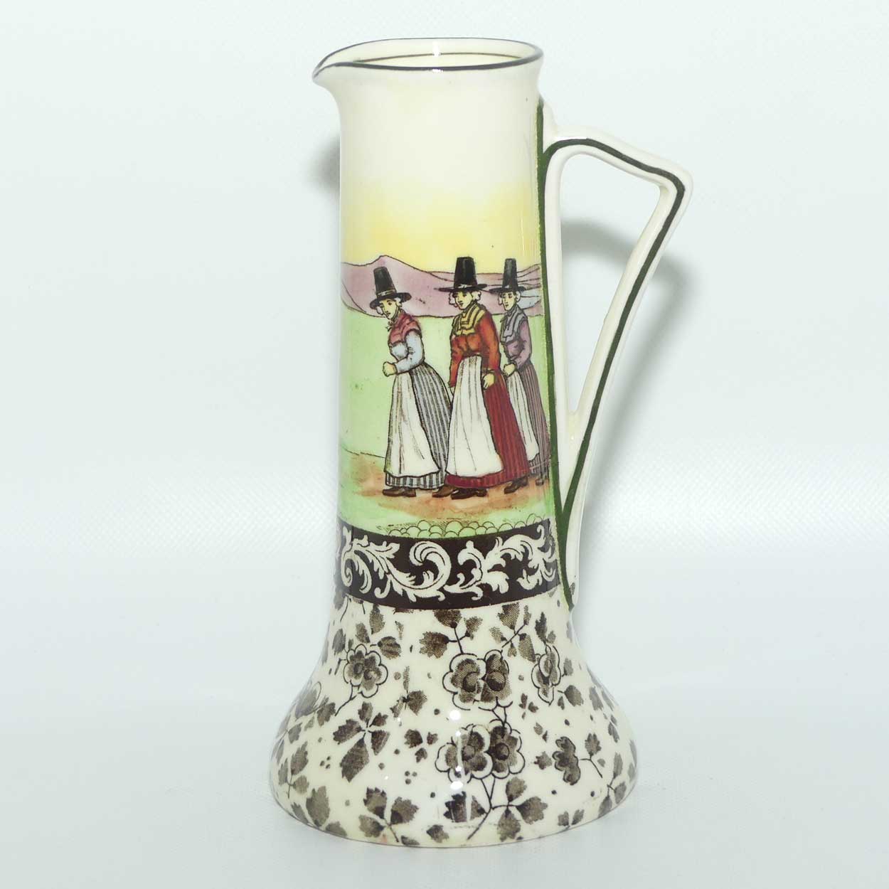 Royal Doulton Welsh jug with flower patterning | Shape 1691A | Bone China body