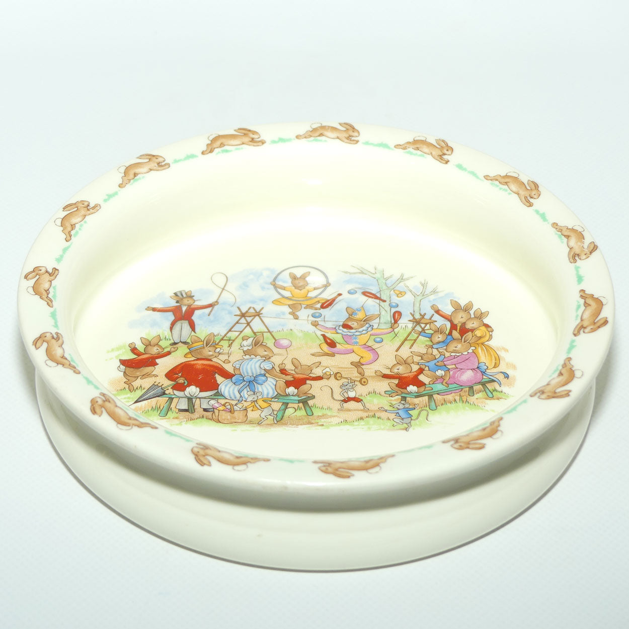 Royal Doulton Bunnykins Tableware Juggling baby bowl | scarce scene