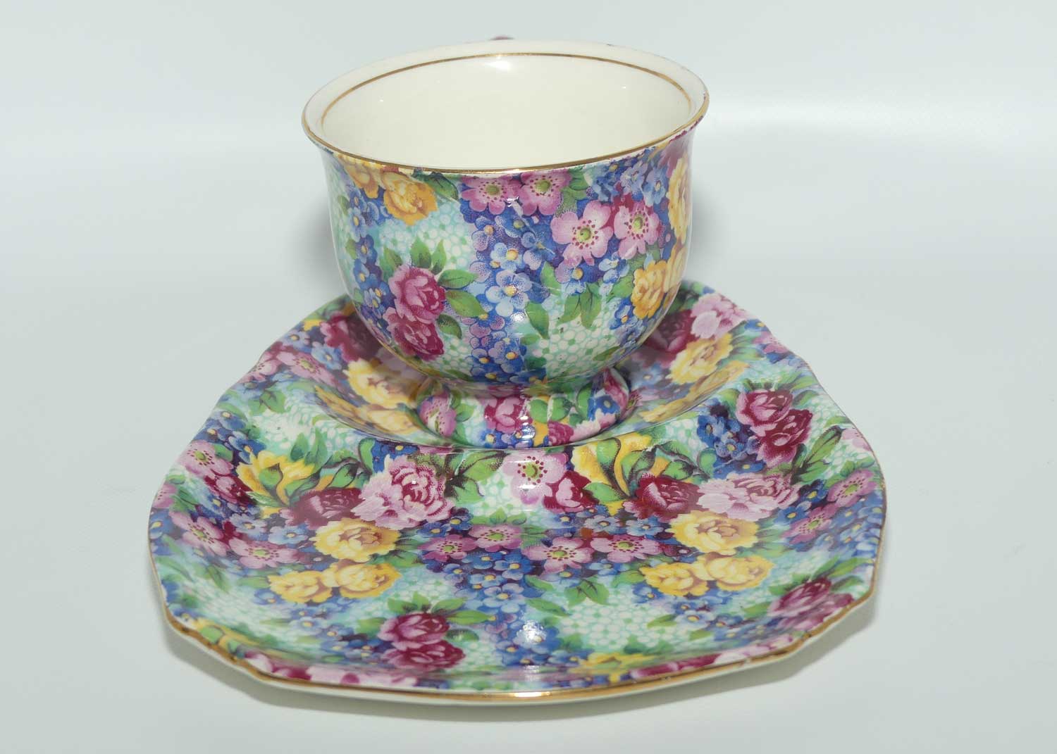 Royal Winton Julia Chintz hostess duo