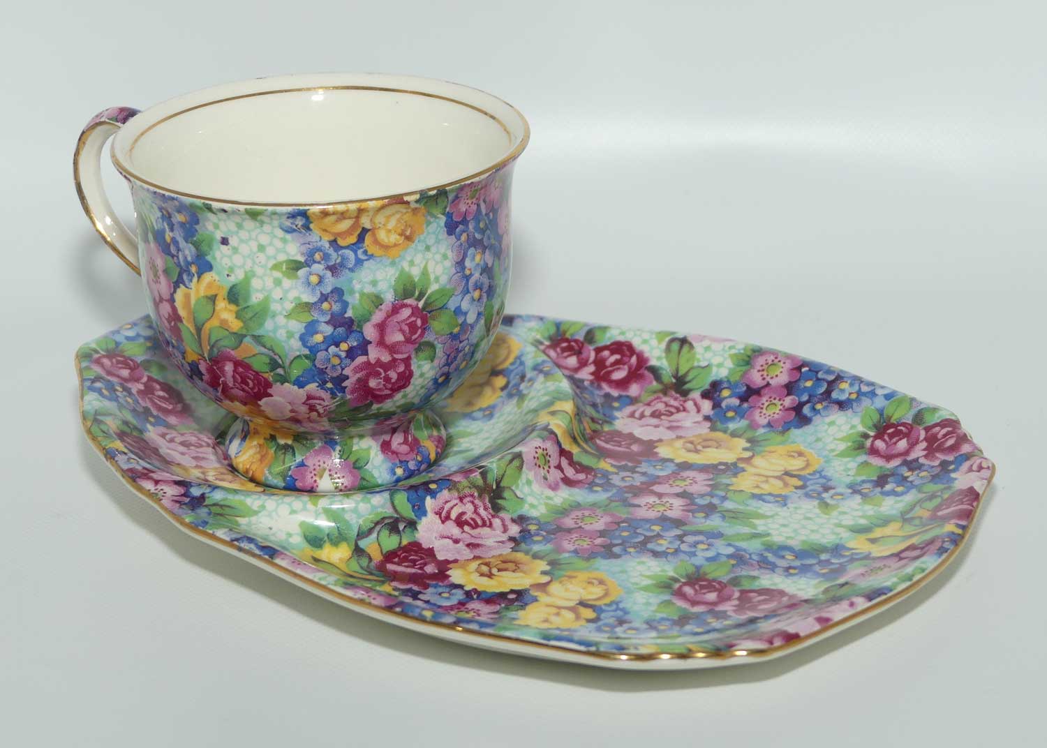 Royal Winton Julia Chintz hostess duo