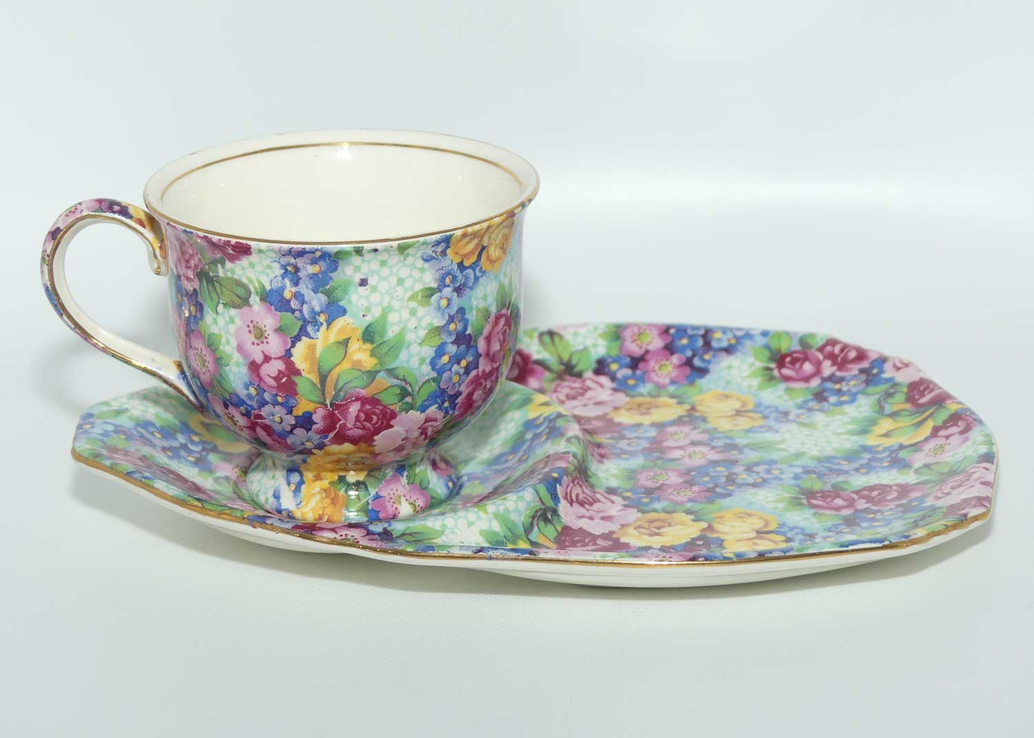 Royal Winton Julia Chintz hostess duo