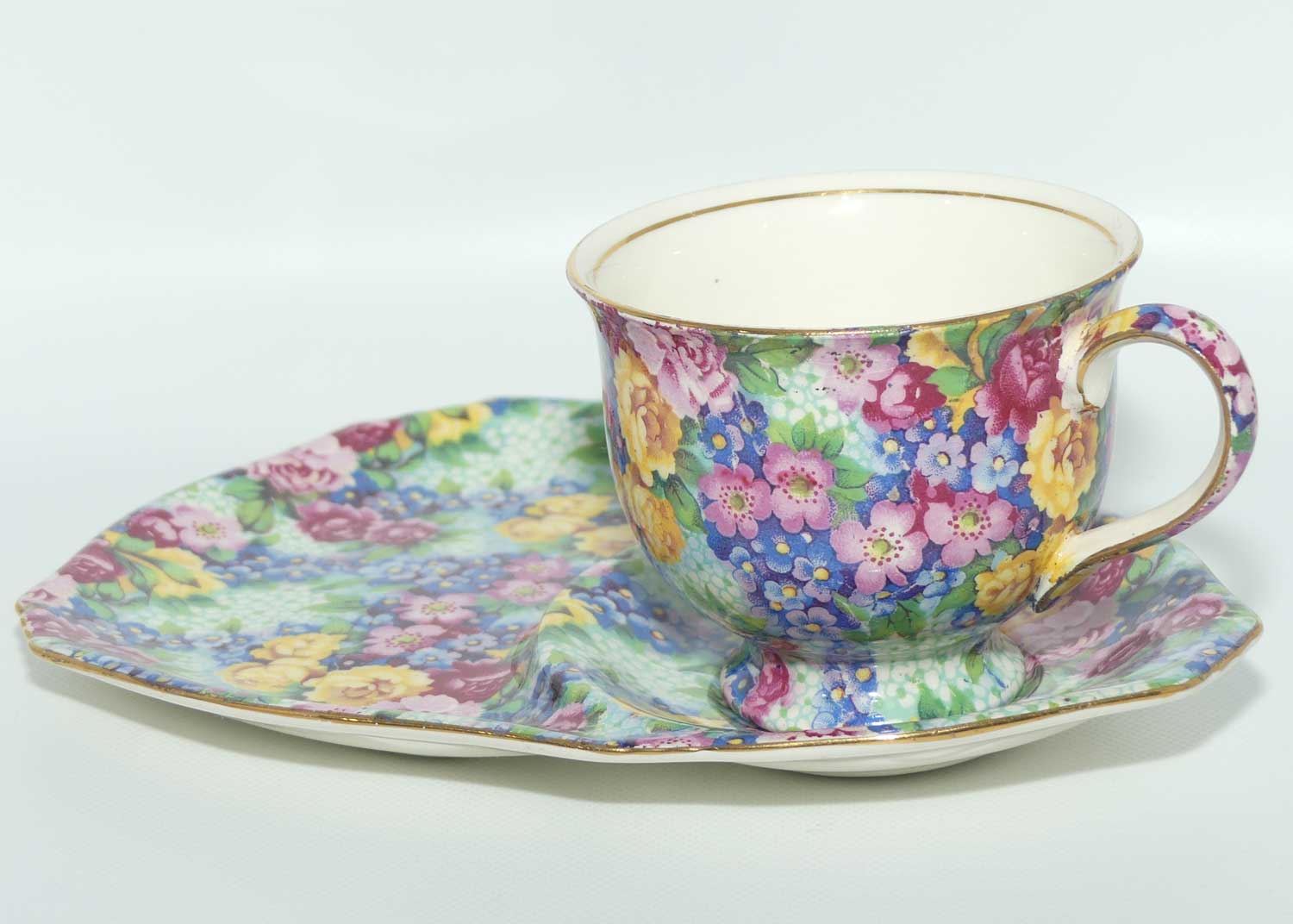 Royal Winton Julia Chintz hostess duo