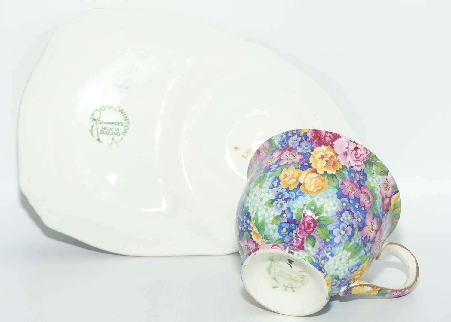 Royal Winton Julia Chintz hostess duo