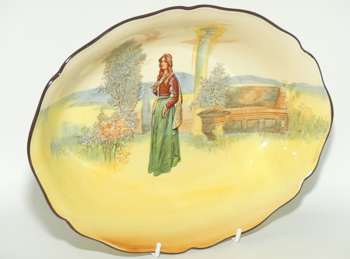 Royal Doulton Shakespearean Juliet oval bowl D3596