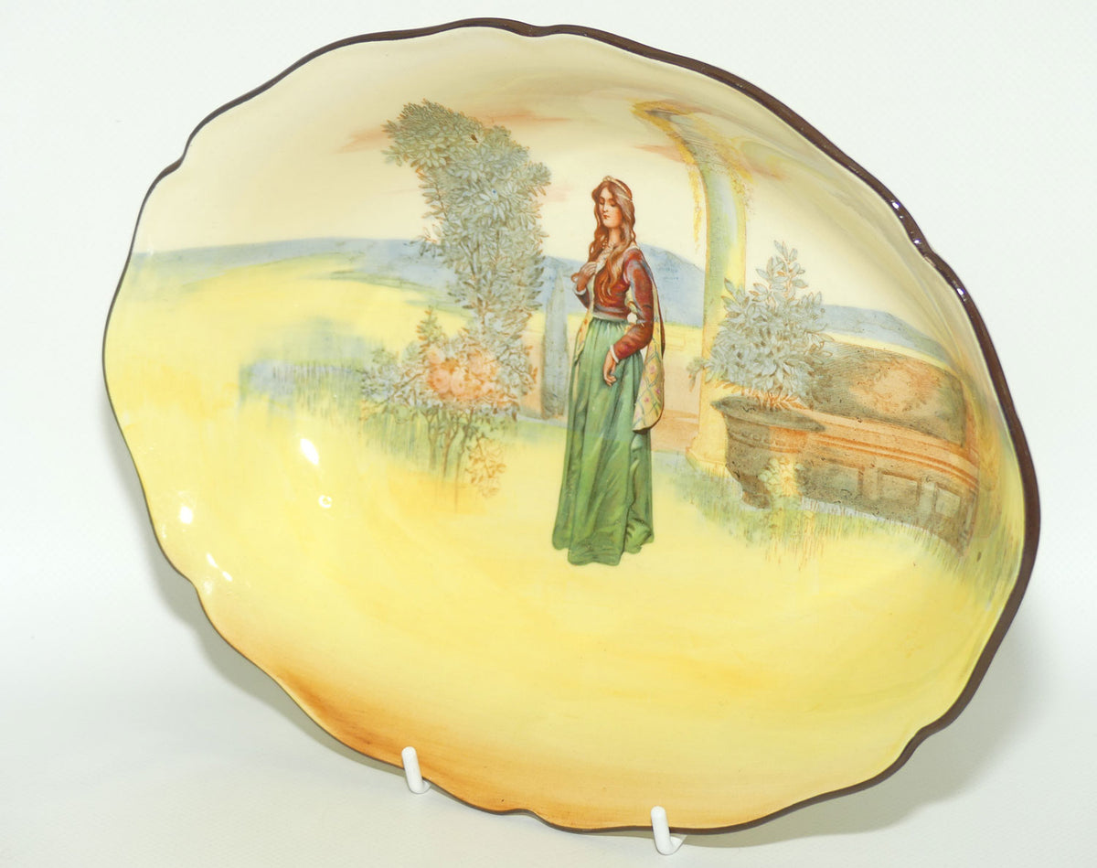 Royal Doulton Shakespearean Juliet oval bowl D3596