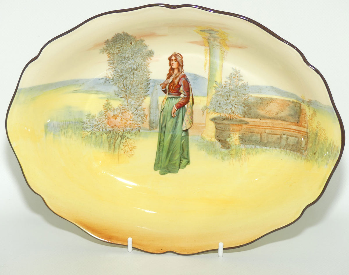 Royal Doulton Shakespearean Juliet oval bowl D3596