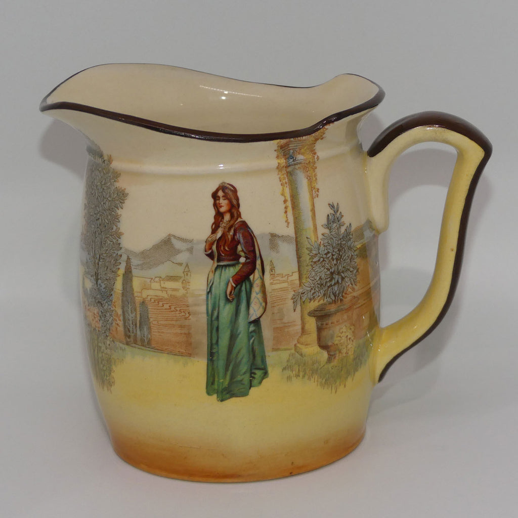 Royal Doulton Shakespearean Juliet Westcott shape jug D3596