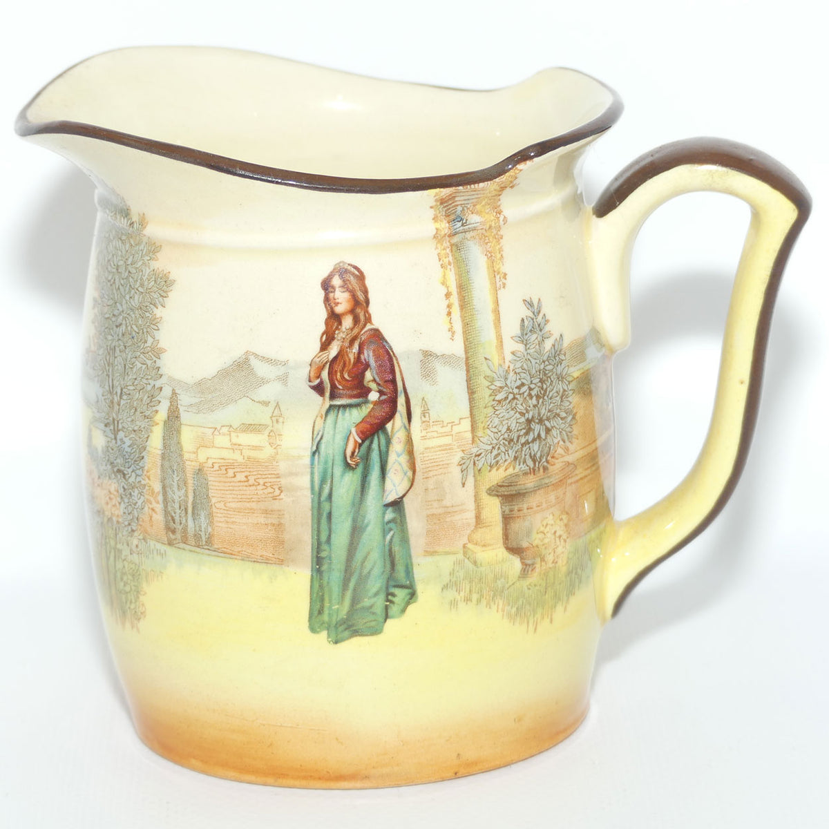 Royal Doulton Shakespearean Juliet Westcott shape jug D3596