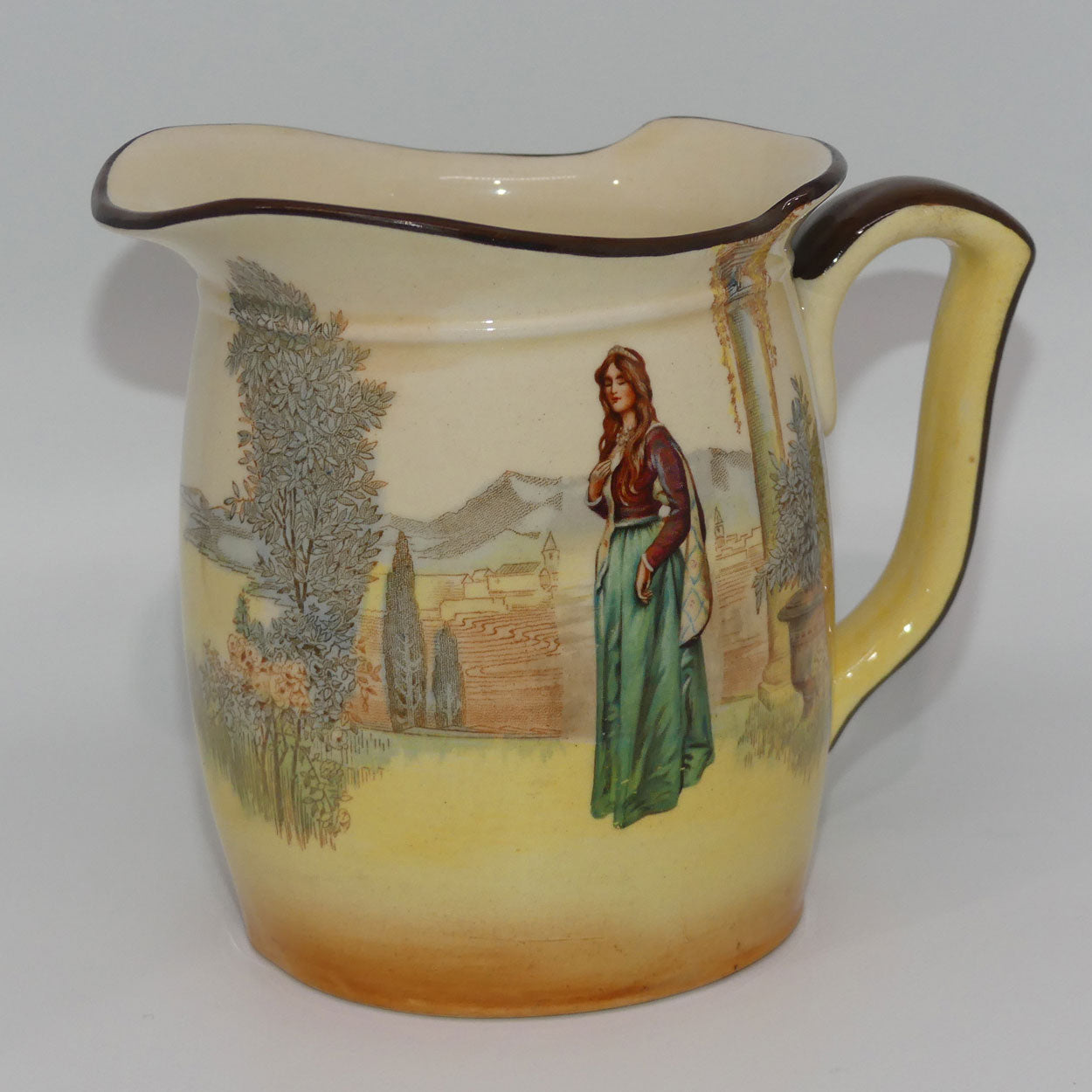 Royal Doulton Shakespearean Juliet Westcott shape jug D3596