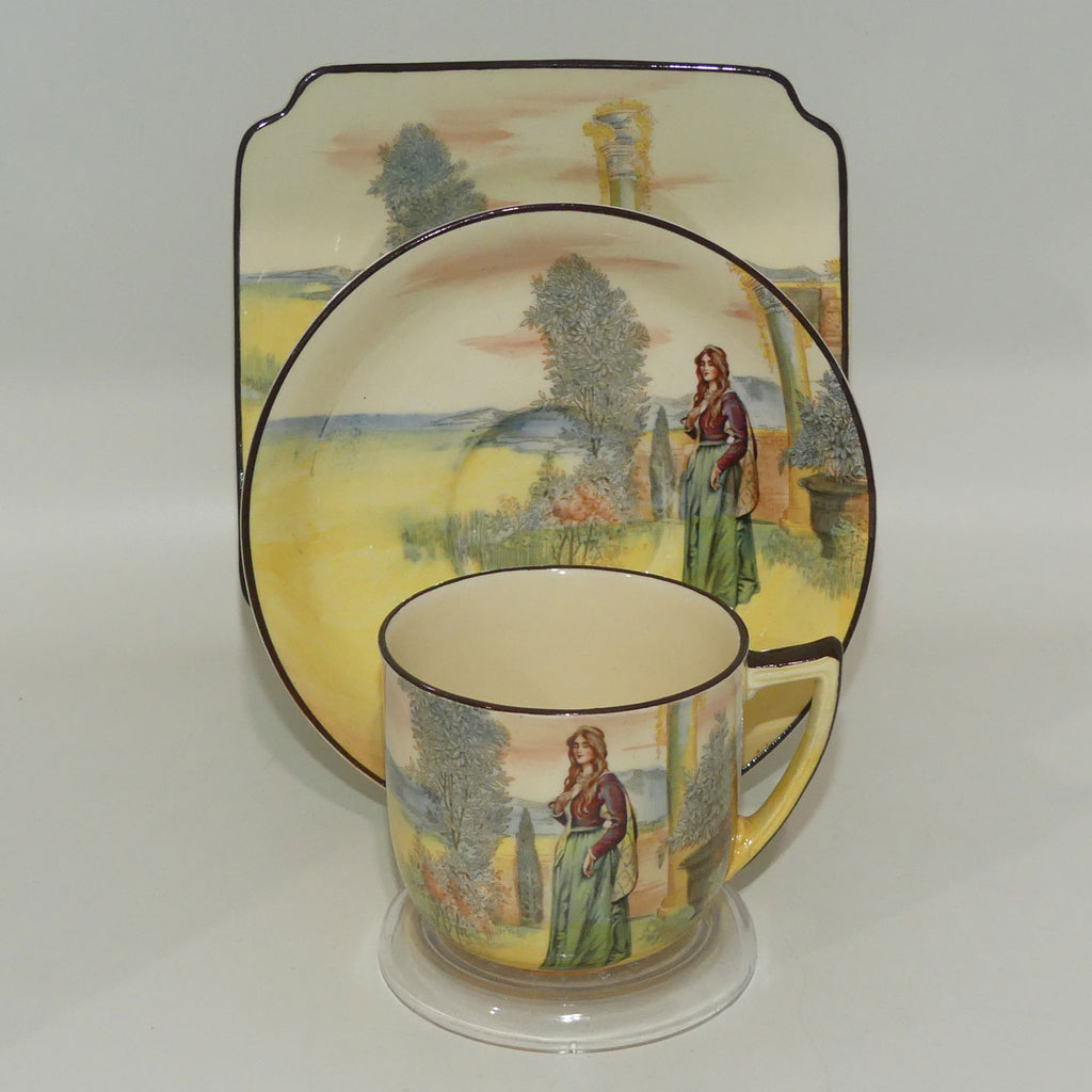 Royal Doulton Shakespearean Juliet trio D3596 | matched