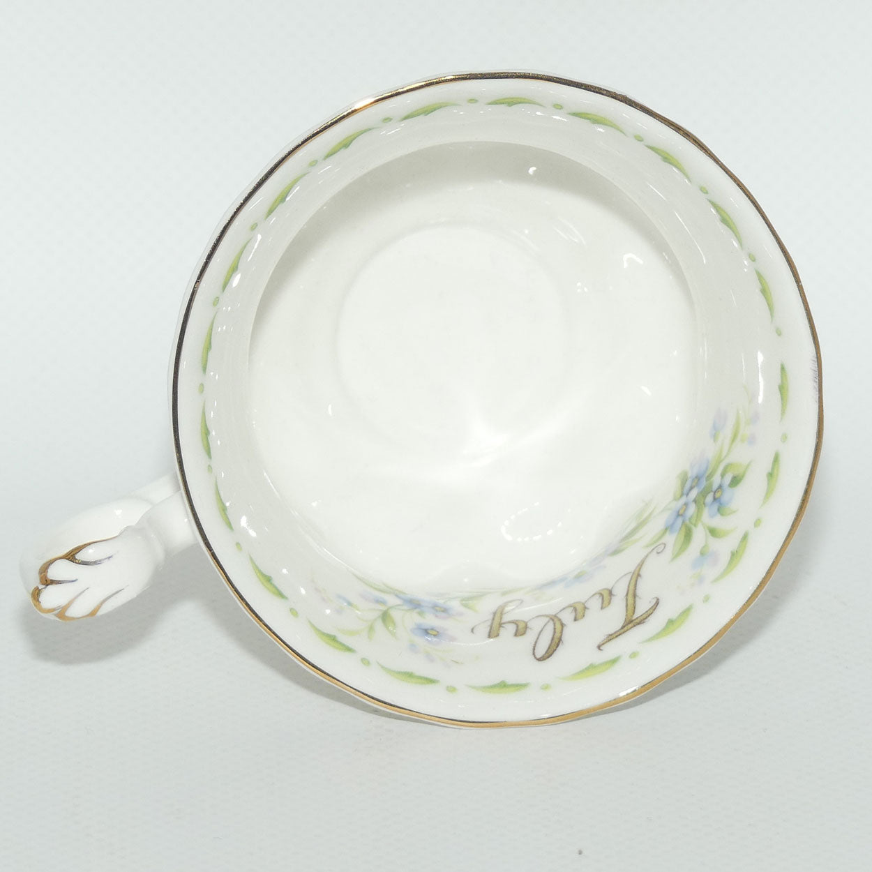 Royal Albert Bone China England | Flower of the Month series | July Forget Me Not duo