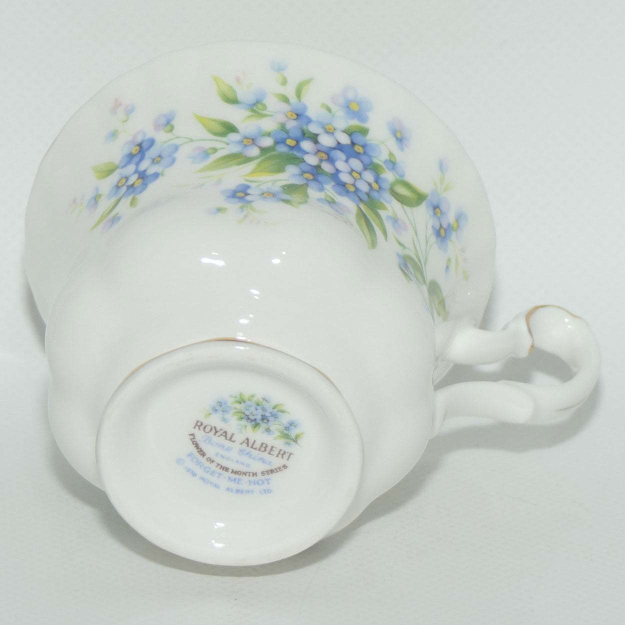 Royal Albert Bone China England | Flower of the Month series | July Forget Me Not duo