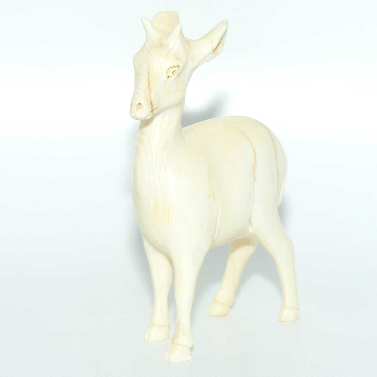 Carved Ivory Figure of a Junior Goat