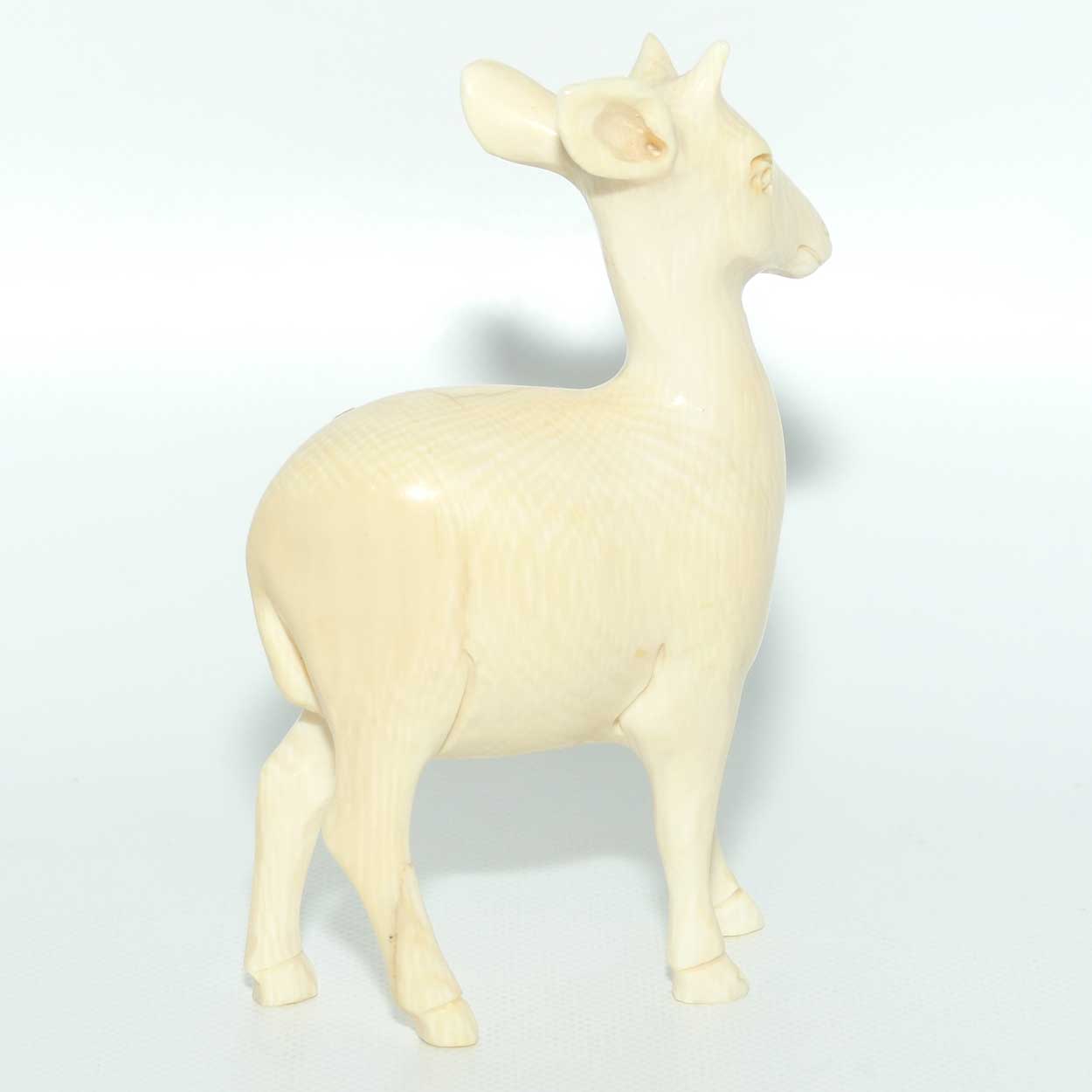 Carved Ivory Figure of a Junior Goat