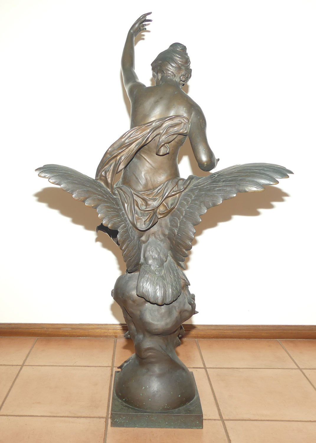 Large French Bronze of Hebe and Jupiter | Emile Louis Picault