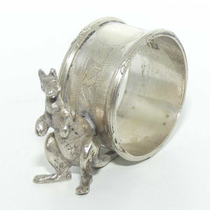 Australiana EPNS Silver Plated Kangaroo Napkin Ring | Serviette Ring