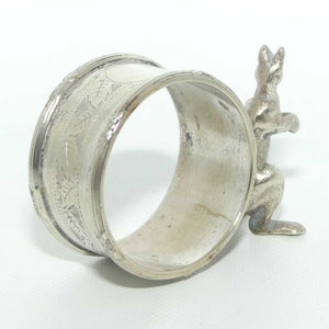 Australiana EPNS Silver Plated Kangaroo Napkin Ring | Serviette Ring