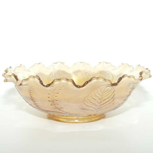 Australian Carnival Glass | Marigold Kangaroo Master Bowl | RD 4696