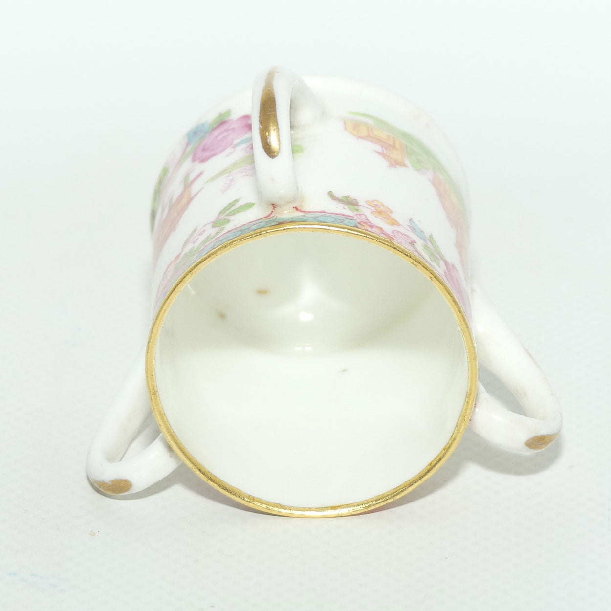 Royal Doulton Willow pattern story miniature tyg | loving cup | Colourful