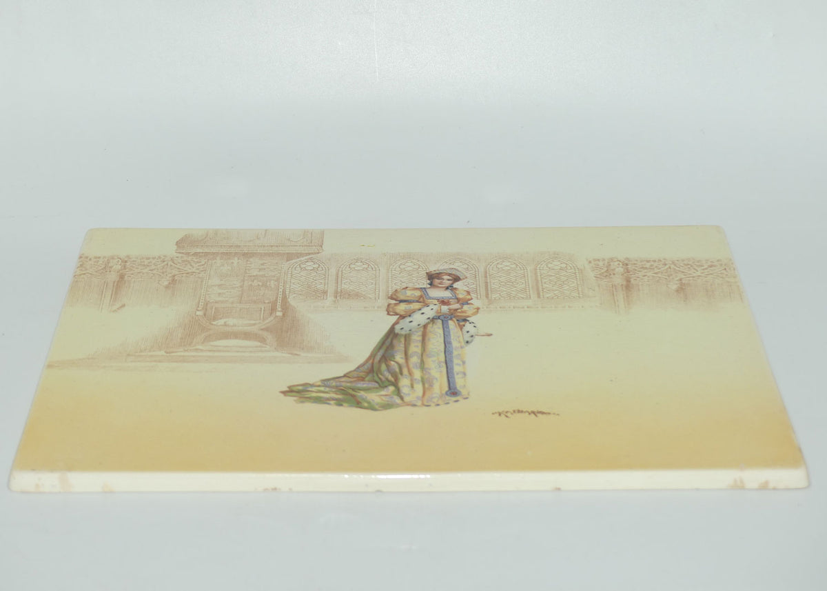 Royal Doulton Shakespearean Katherine rectangular plaque