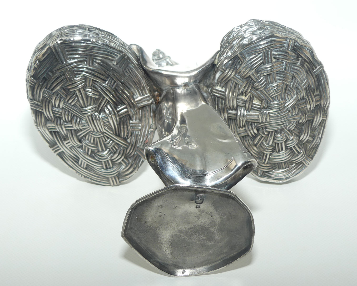 Jugendstil JP Kayser Silver Plated figure of Woman with Baskets c.1910