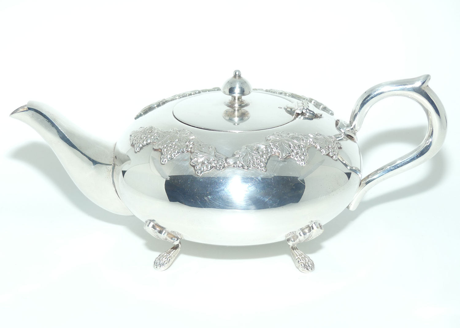 3 piece EPNS A1 Kenson plate Grape and Vine tea service