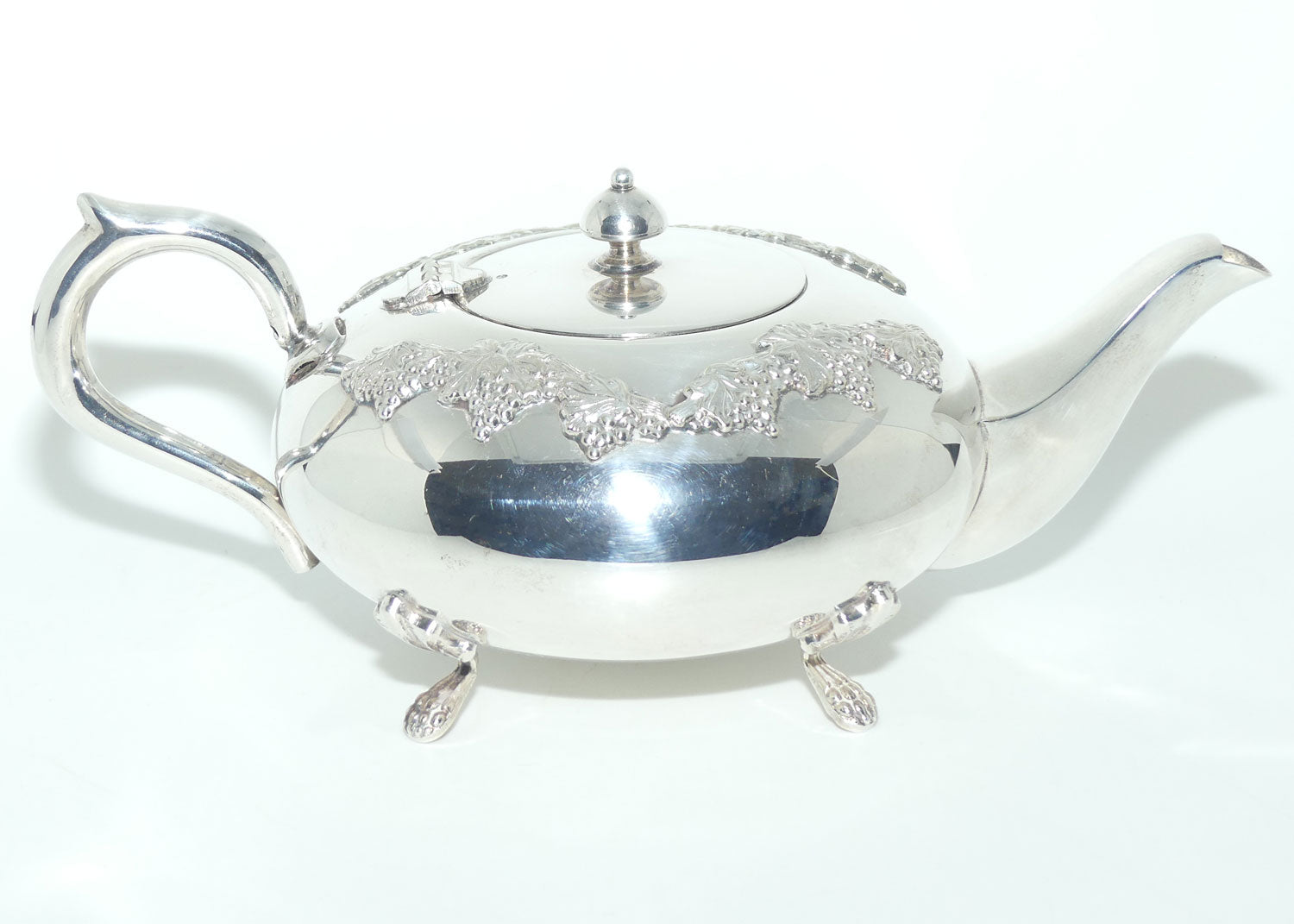 3 piece EPNS A1 Kenson plate Grape and Vine tea service