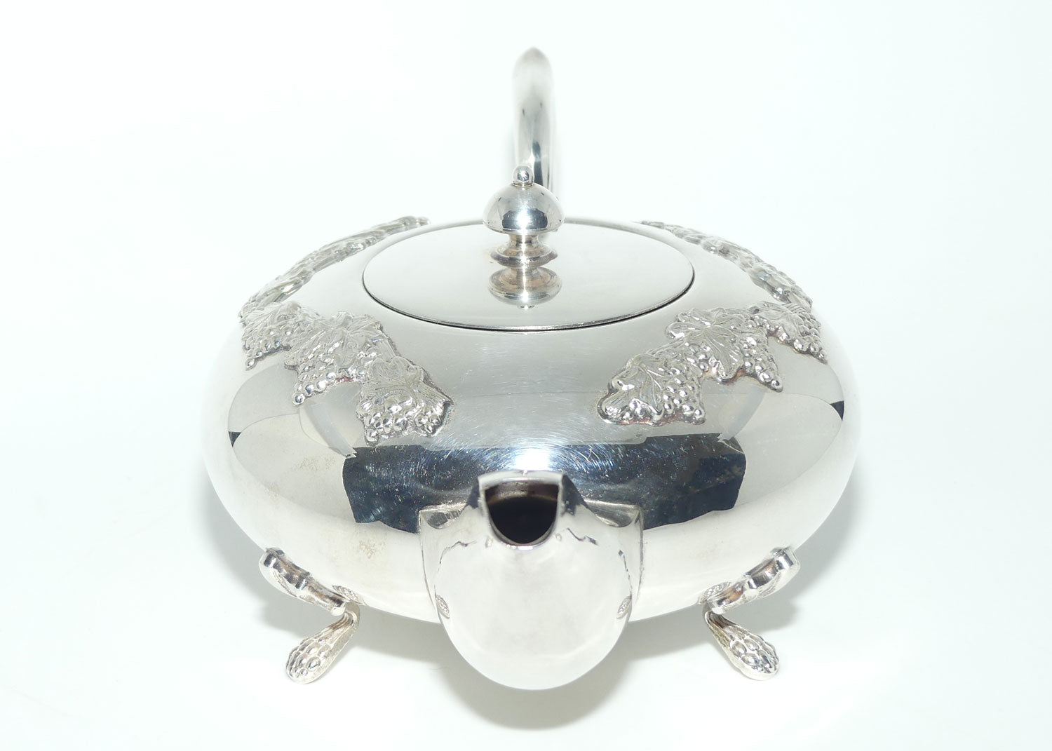 3 piece EPNS A1 Kenson plate Grape and Vine tea service