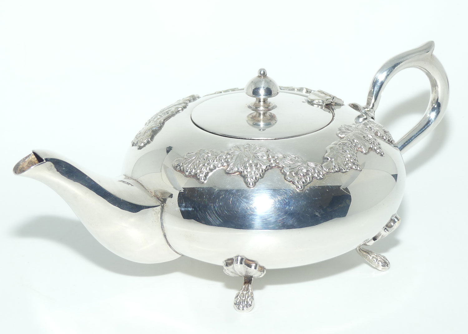 3 piece EPNS A1 Kenson plate Grape and Vine tea service