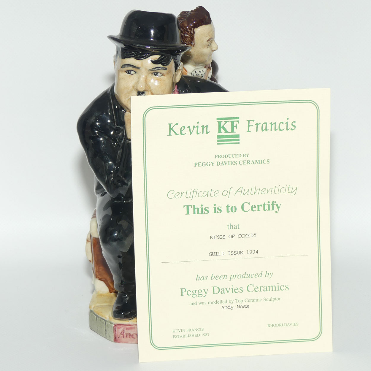 Kevin Francis Ceramics Kings of Comedy | Laurel and Hardy toby | Another Fine Mess