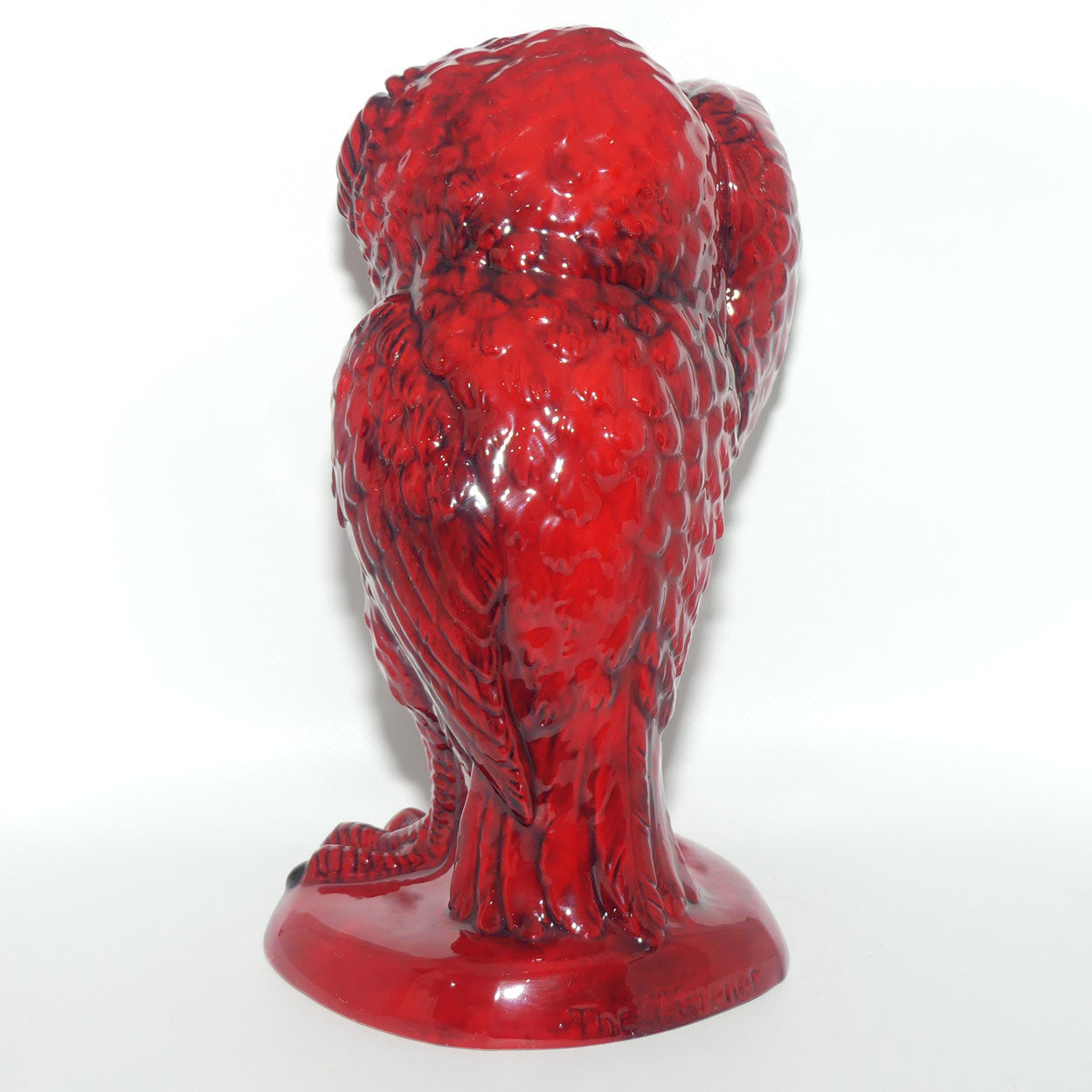 Peggy Davies Ceramics | Ruby Fusion Glaze | Grotesque Bird | The Listener