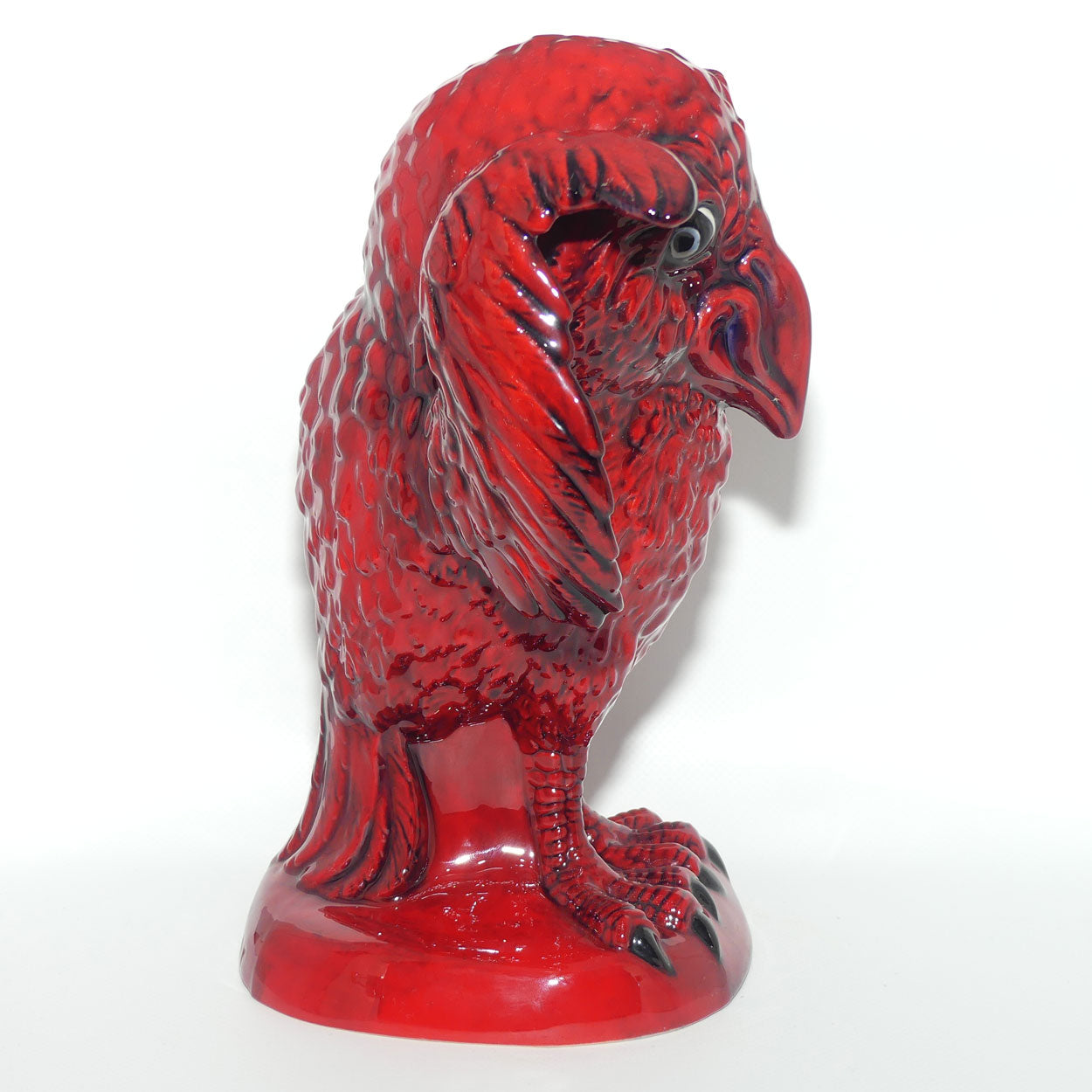 Peggy Davies Ceramics | Ruby Fusion Glaze | Grotesque Bird | The Listener