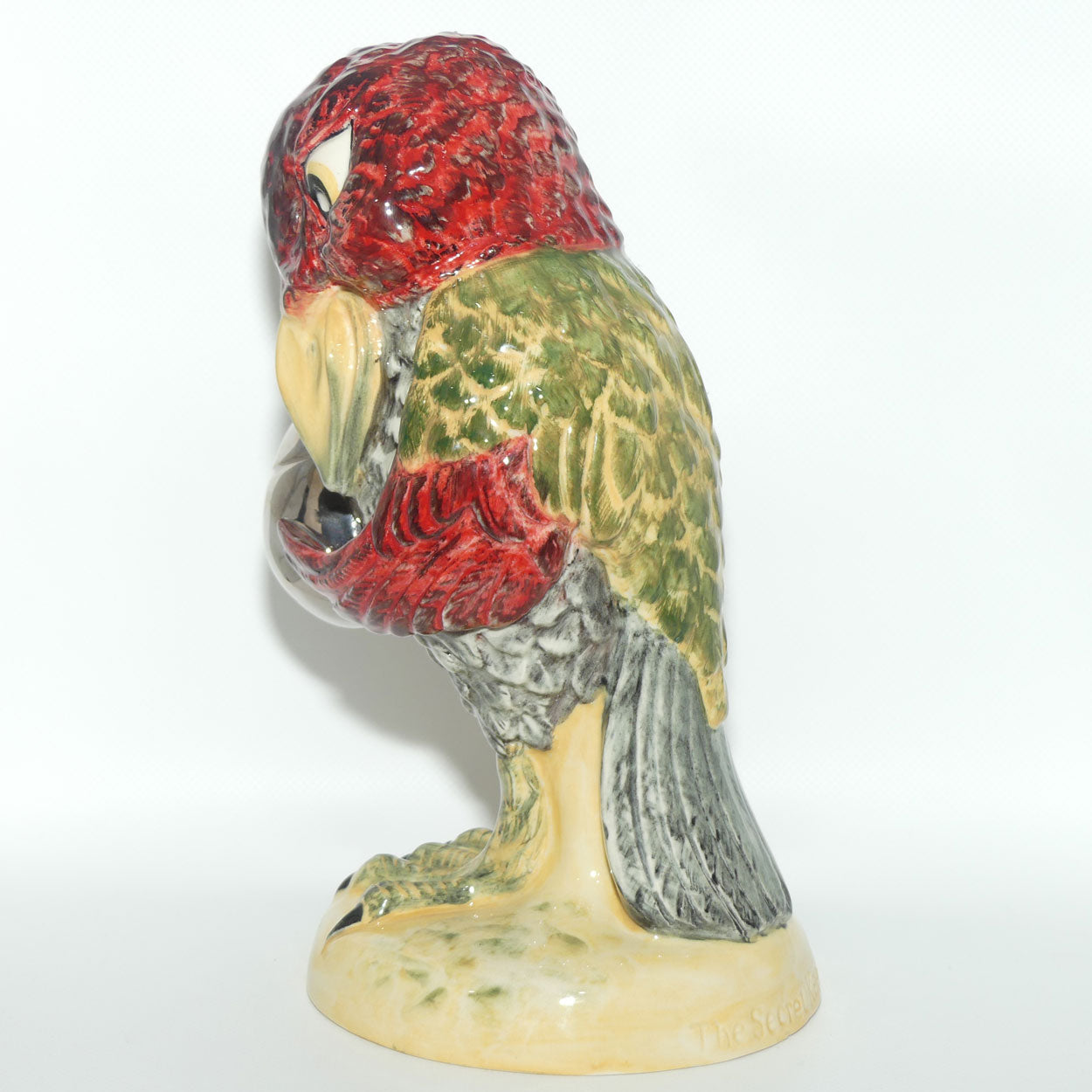 Peggy Davies Ceramics | Natural Glaze Platinum trim | Grotesque Bird | Secret Keeper