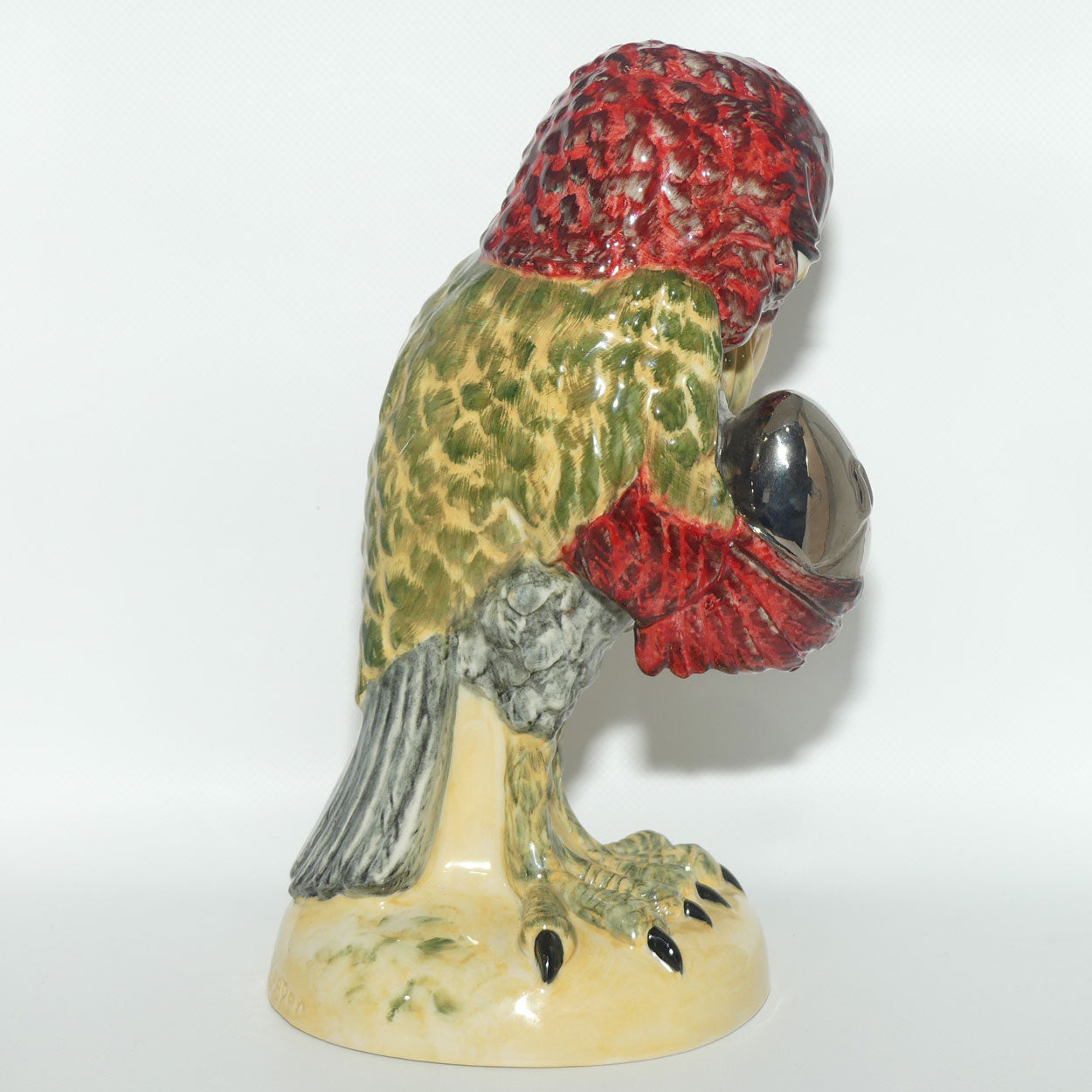 Peggy Davies Ceramics | Natural Glaze Platinum trim | Grotesque Bird | Secret Keeper