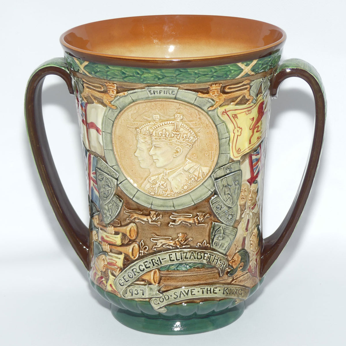 Royal Doulton King George VI & Queen Elizabeth Coronation Loving Cup | 1937 Coronation | Large | LE 658/2000