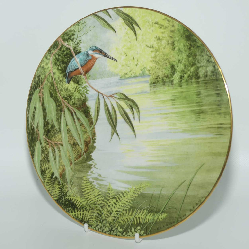 Royal Doulton picture plate by Elizabeth Gray | Waterside series | The Kingfisher