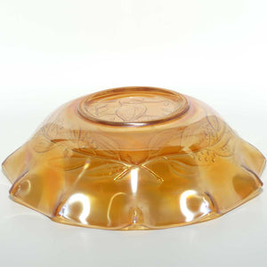 Australian Carnival Glass | Marigold Kingfisher Master Bowl | RD 4184