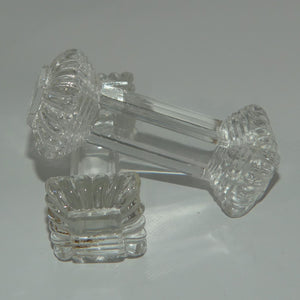 Pair of Victorian era Glass Knife rests