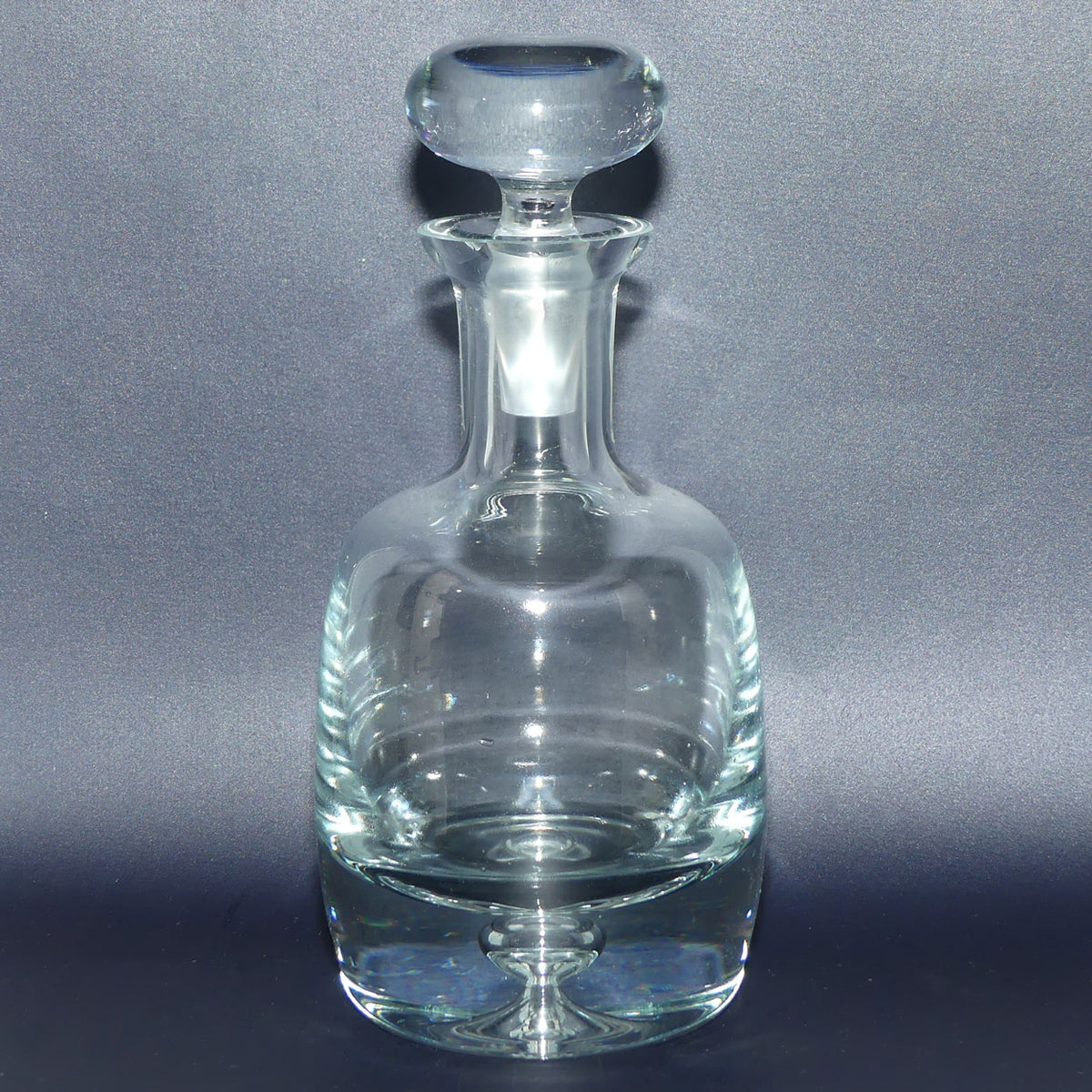 Vintage Mid Century Krosno Poland decanter | Controlled bubble design