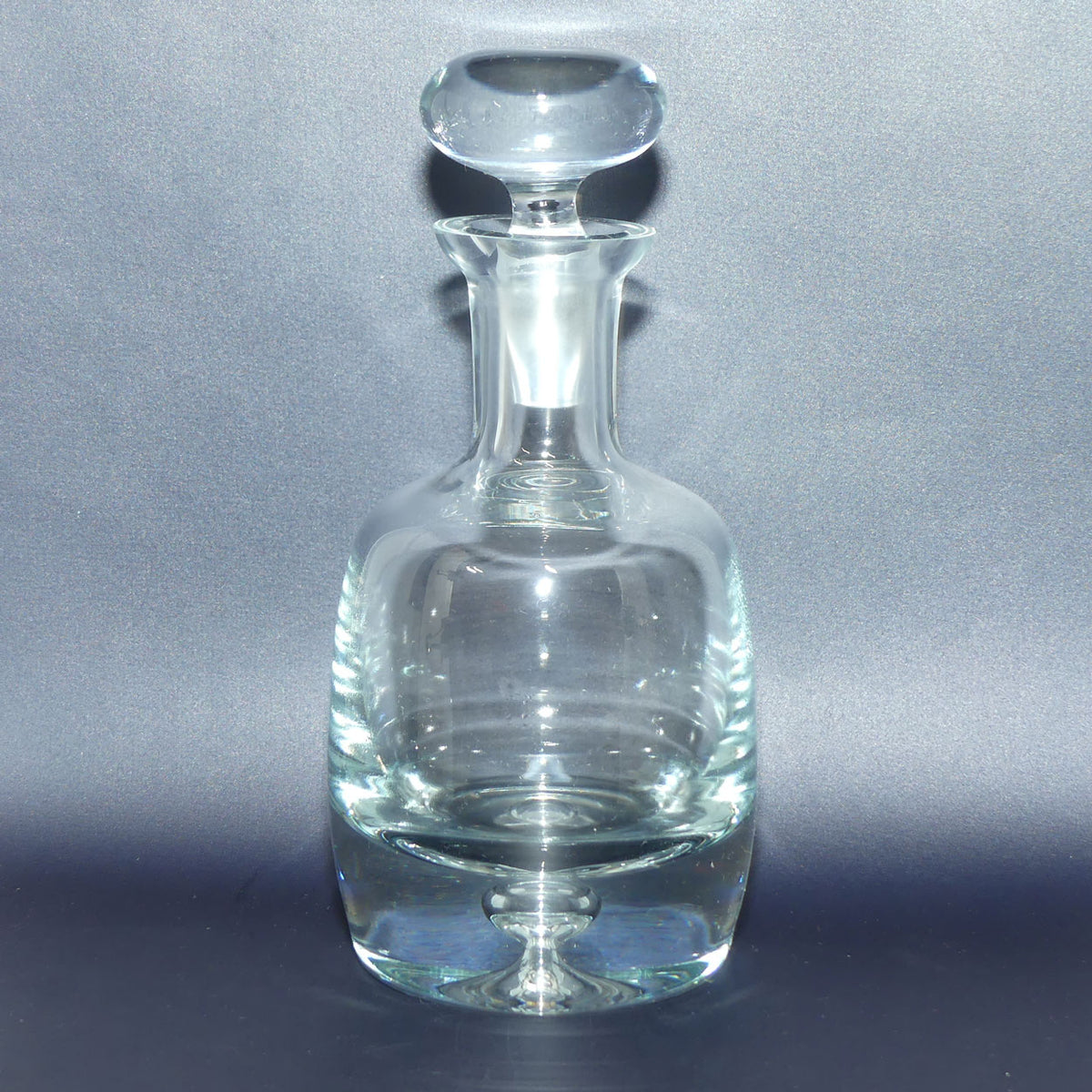Vintage Mid Century Krosno Poland decanter | Controlled bubble design